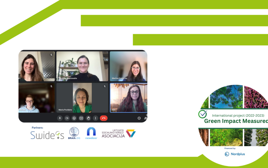 Onlien Project Management Meeting for the NordPlus project – Green Impact Measured