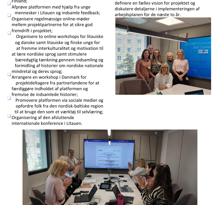 Project Debut: Explore ‘Let’s Get to Know Denmark and Finland NordPlus project’ through our first Newsletter which is available in English and Danish!