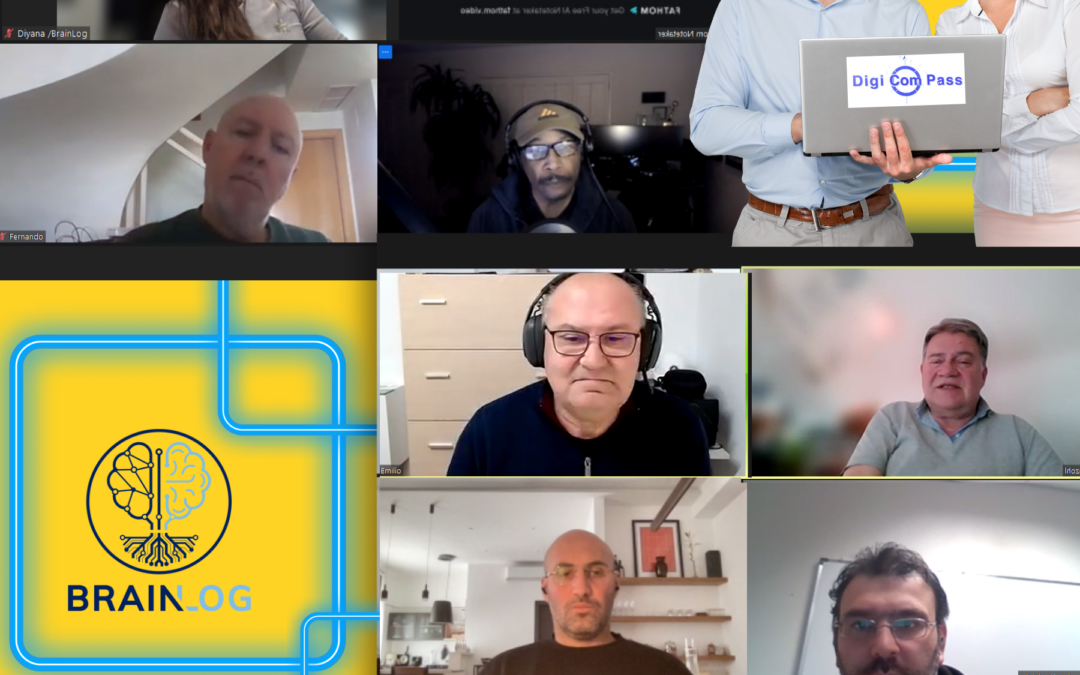 The consortium for the Erasmus+ project DigiComPass gathered online in February