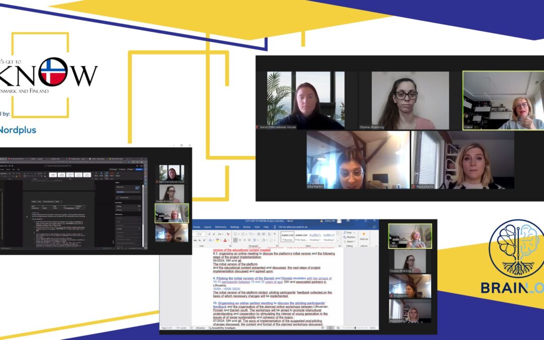 Online Project Management Meeting for the NordPlus project “Let’s Get to Know Denmark and Finland”project