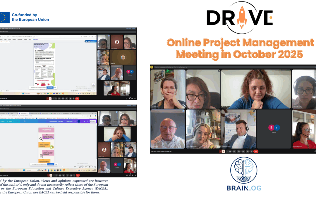 Online Project Management Meeting in October 2025 for the Erasmus+ project Drive-ADHD
